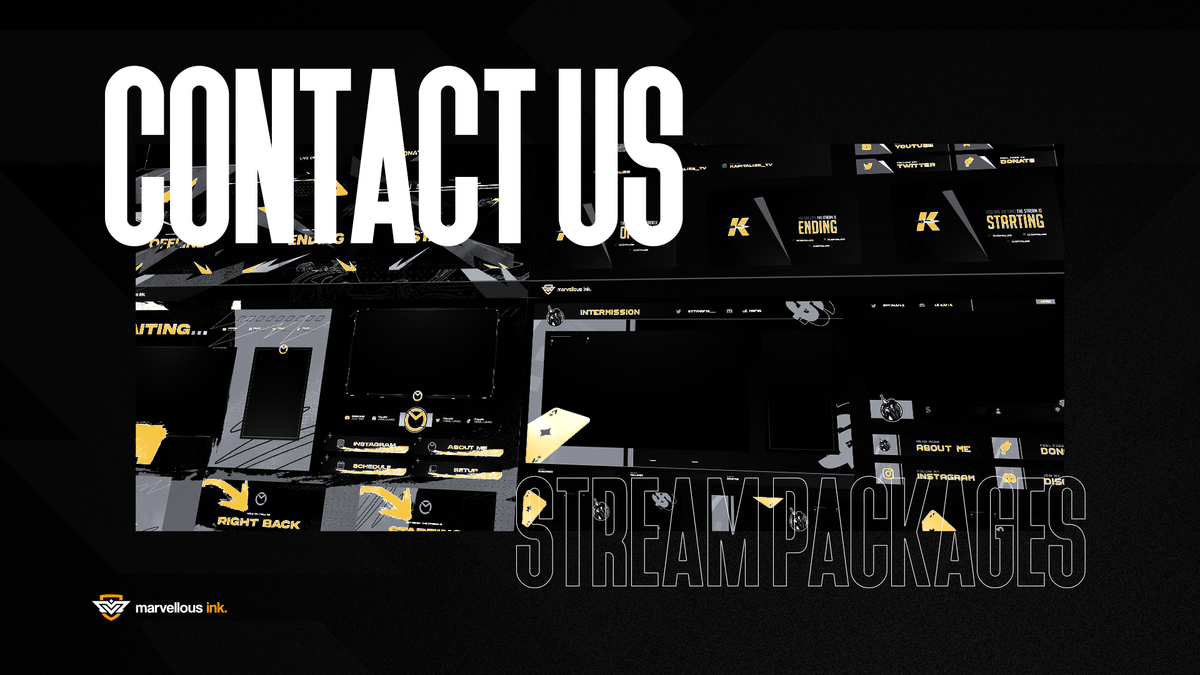 New Year, new year streaming resolutions? Start that off with a fresh new streaming overlay!

📩 contact@marvellousink.co.za