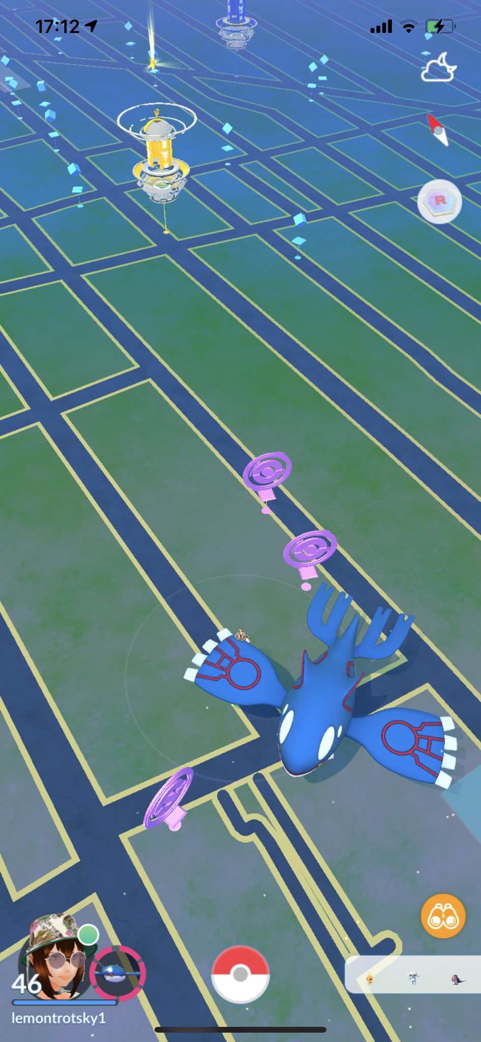 Pokegoa カイオーガを相棒にするとデカくて野生湧きのポケモンが見辛くなるんですね カイオーガ Pokemongo ポケモンgo T Co 15qbrjlziy Twitter