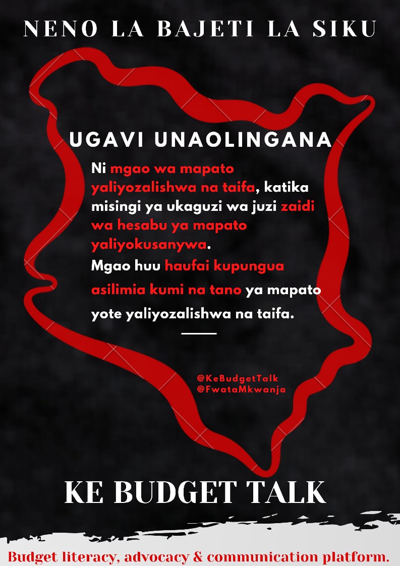 BudgeTalkGlobal's tweet photo. Recently, @CRAKenya submitted their recommendations for revenue sharing, suggesting that Kshs 370 Billion be divided among County Governments.
What is #CountyEquitableShare?
#KeBudgetWords
#KeBudgetTerms
#BudgetWordOfTheDay
#BWOTD
#KeBudgetTalk
#FollowTheMoneyKe https://t.co/LxRxvn0cCJ