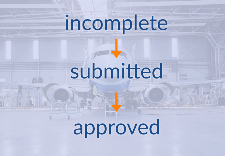 DentAndBuckle's tweet photo. The item approval process in #DentAndBuckle has been enhanced so items go from “Incomplete” to “Submitted” and finally to “Approved” before they become a permanent addition to the aircraft records.
#DaB #aviationmaintenance #aviation https://t.co/LWl8SP5Yhv