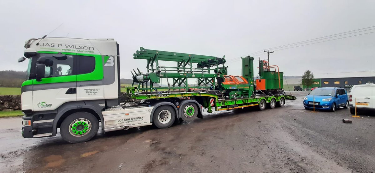 JasPWilson's tweet photo. Nice load of POSCH Leibnitz machines off to one new customer in Shropshire! #firewood #woodfuel #firewood #firewoodprocessor #forestryUK #logsforsale #logsplitter https://t.co/9F0EgADiFs