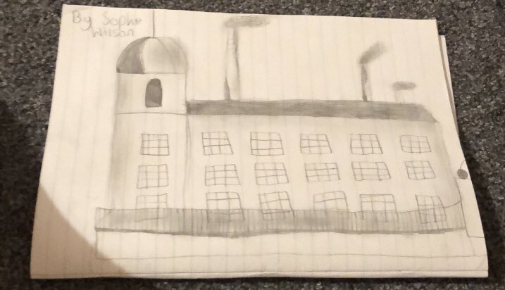 LydgateY6H's tweet photo. Y6 have learnt about Lowry and his style of painting. They sketched a building using one of his paintings for inspiration. https://t.co/xTTW5np5gL