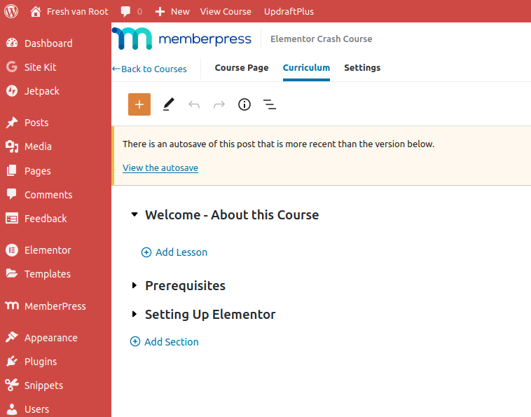 rolfvanroot's tweet photo. Got some pre-production stuff done for my #ElementorCourse in yesterday's night session.
I have set up #Memberpress incl payment, and added first course chapters.
For a few more days you can get the course for 33$ instead of 100$ at launch.
https://t.co/W4LrPyLAXL https://t.co/Pti20k8R8w