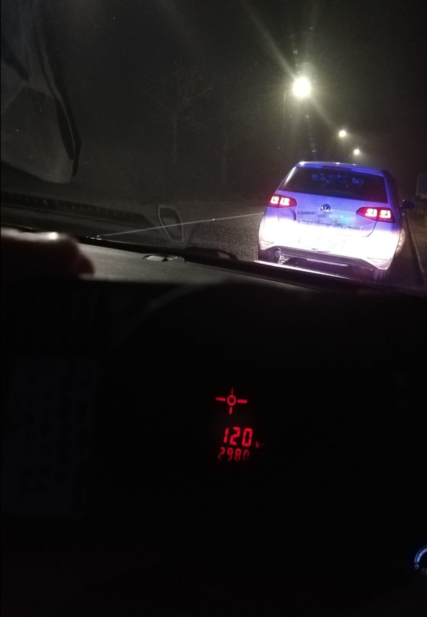GardaTraffic's tweet image. Roscommon Roads Policing Unit stopped this car after it was found travelling at 120kph in a 50kph zone while in hazardous weather conditions. Proceedings to follow. 

#ArriveAlive #StaySafe