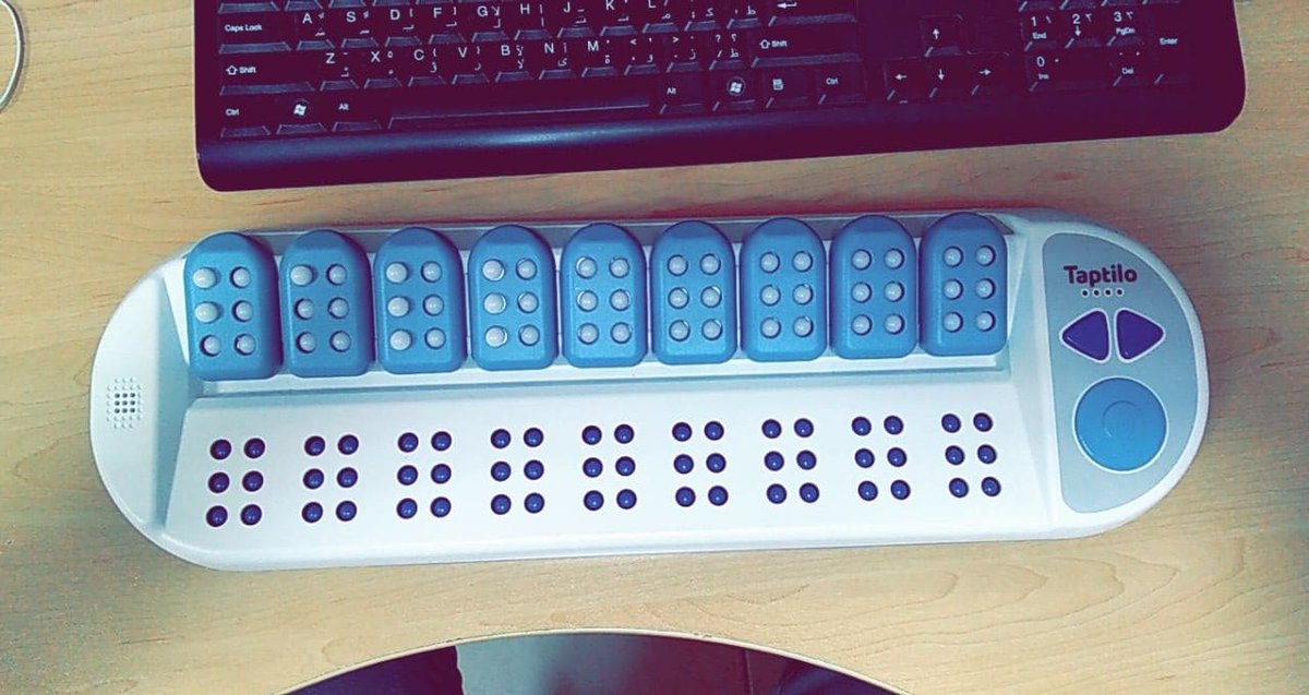 alji_adnan's tweet photo. Do you know how Visually impaired people Read and Write?
Have you heard about Braille?
This is 'Taptilo' Braille Learning Machine.
#dammam #Riyadh #khobar #jeddah #braillecode
@taptilo https://t.co/H5PRCtd7sQ