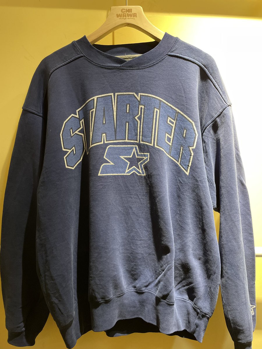 CHIWAWAVINTAGE's tweet image. STARTER 運動長袖衛衣

衣長：68
肩寬：57
胸圍：54
袖長：57