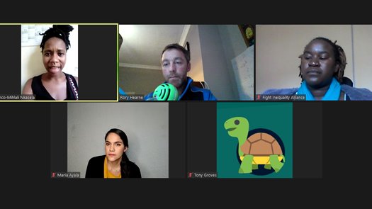 RoryHearneGaffs's tweet photo. How has #COVID19 pandemic exacerbated inequality across the world? Youth activists from South Africa, Mexico &amp; Zambia talk on @RebootPod Podcast about Fighting Inequality: A Global Struggle. As part of @FightInequality protest #BetterThanDavos Share &amp; Act!
https://t.co/tDzELm4ivj https://t.co/SfUChATraF