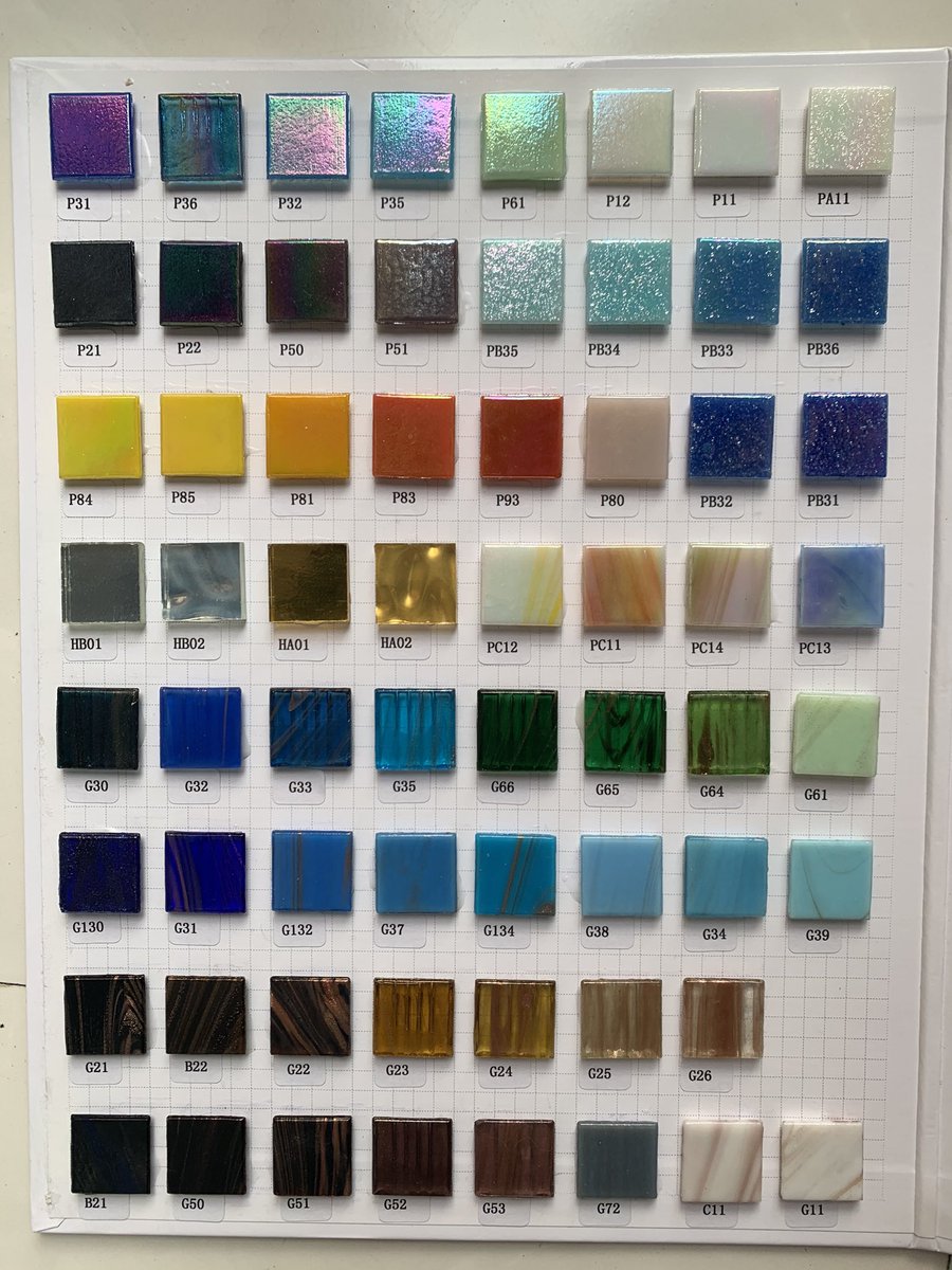 LisaQ_GT's tweet photo. Color board of pool mosaic 
#poolmosaic #swimmingpool https://t.co/AOBKCZMo0g