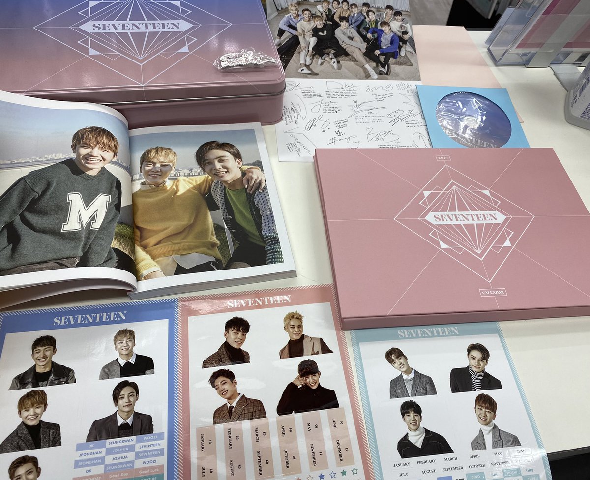 K Pop館 Seventeen 세븐틴 Seventeen 17 卓上カレンダー 韓国版 Aバージョン セットで販売 大ボリューム 現品限りですのでお早めに 品出し済み Scoups Jeonghan Joshua Seungkwan Vernon Dino The8 Mingyu Dk Jun Hoshi Wonwoo