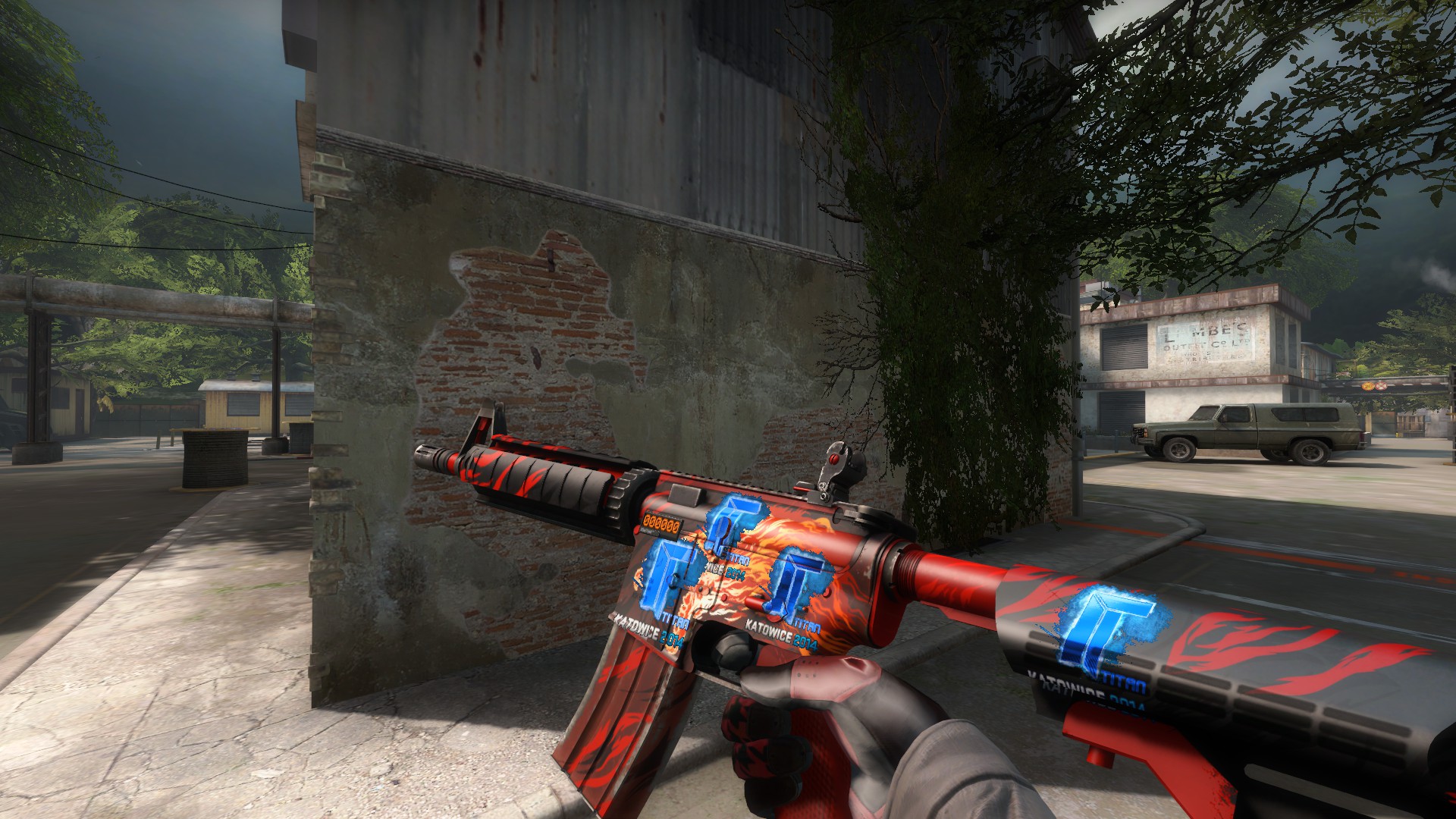 StatTrack M4A4 | Howl FN with 4x Titan Holos