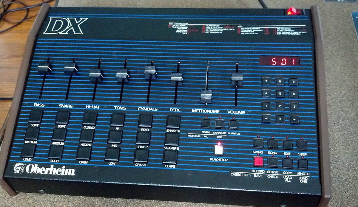 TBT - 1980 - The Oberheim DX Drum Machine. 

The Oberheim DMX was the second digital drum machine ever to be sold as a commercial product, following the Linn LM-1 Drum Computer in 1980.

#oberheim #oberheimdx #drumachine