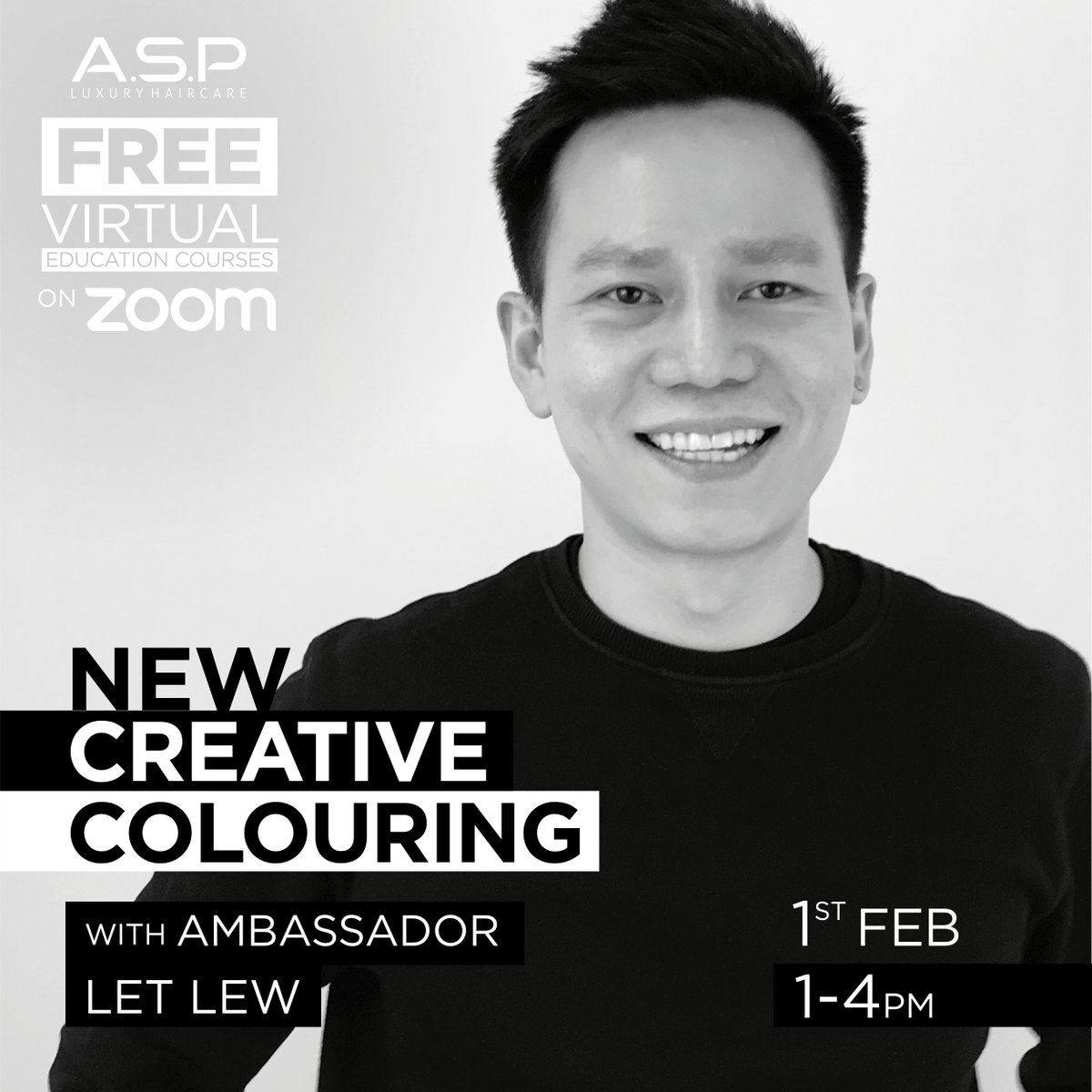 asphair's tweet photo. Get involved in our free February online zoom educational courses!

Spend some time with ASP ambassador Let Lew learning some new techniques and skills on Creative colouring!

To book a place please call 01794 527111 or email technical@asphair.com

#asp #aspeducation #online https://t.co/pQSNKzXYdP