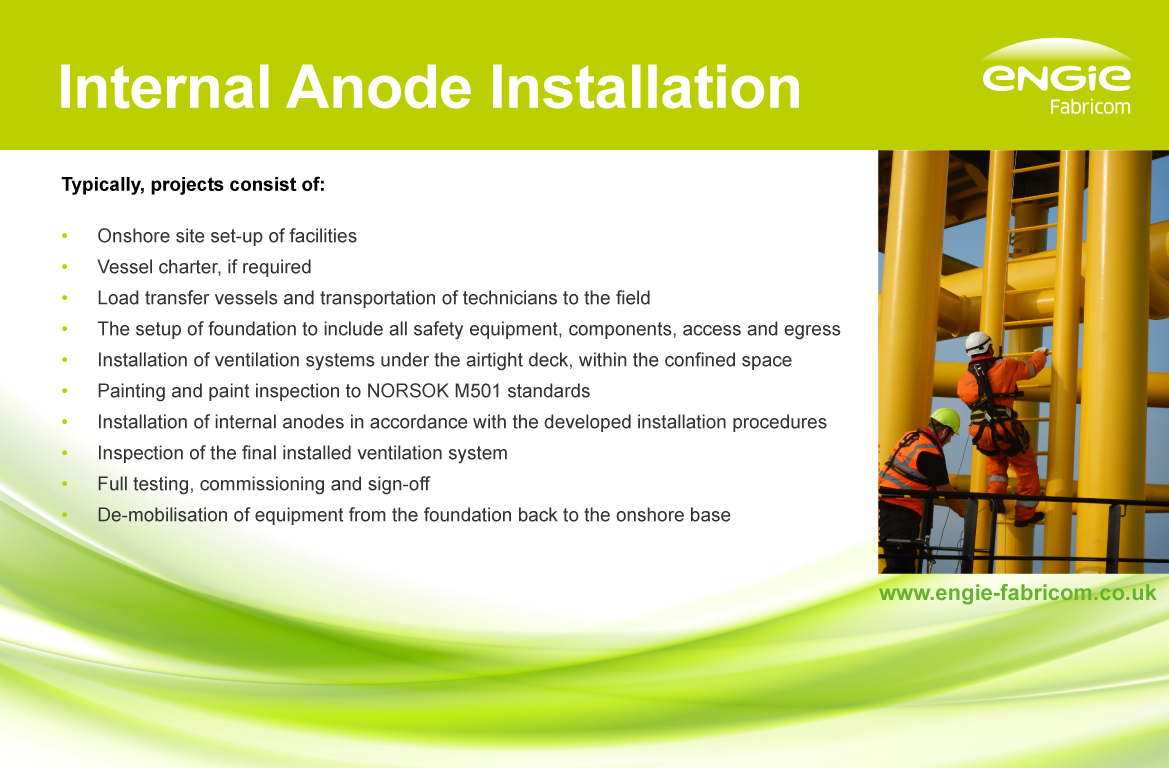 Having successfully delivered many projects to install internal anodes, our demonstrable experience and robust procedures ensures a seamless end-to-end process.  Find out more here engie-fabricom.co.uk/offshore-wind/…
Or call our Renewables Business Dev Man - Phil Fleetham +44 (0)7890 387462