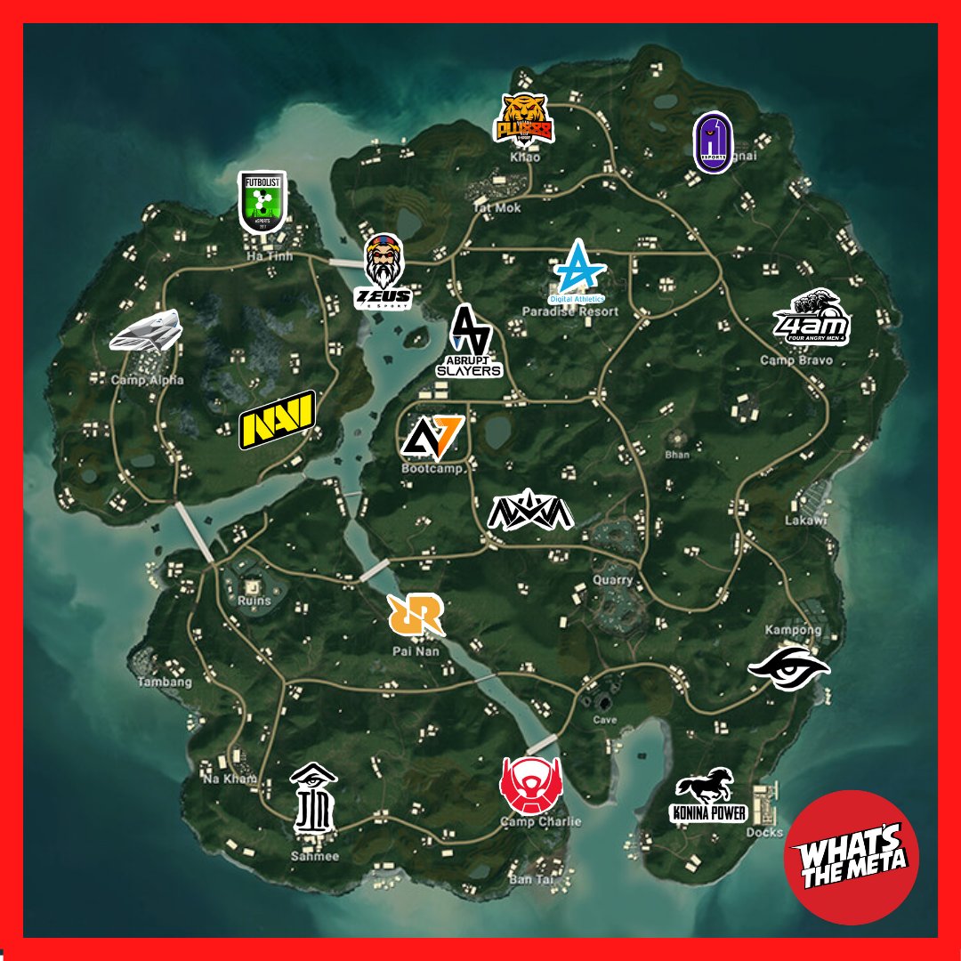 yeetsboy_'s tweet photo. Berikut merupakan ramalan lokasi mendarat WTM Today bagi pasukan-pasukan yang akan bertanding di kejohanan PMGC nanti

Wakil negara, Team Secret MY 🇲🇾yang dijangka akan mendarat di kawasan Water Houses, Water Treatment, Villa dan Kampong bebas daripada pertembungan awal. https://t.co/GdypCrXN6B