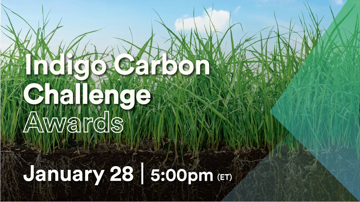 EnTradeUK's tweet photo. The #IndigoCarbon Challenge Awards are happening live online on 28 January at 5pm ET. 

As a semi-finalist, we're excited for @Indigoag’s @GVMaltzahn &amp; @mcjpod’s @jjacobs22 to announce the winners &amp; host a discussion about #beneficialag.

Register here: https://t.co/l1UuOe8FAW. https://t.co/SzybhgLpxH