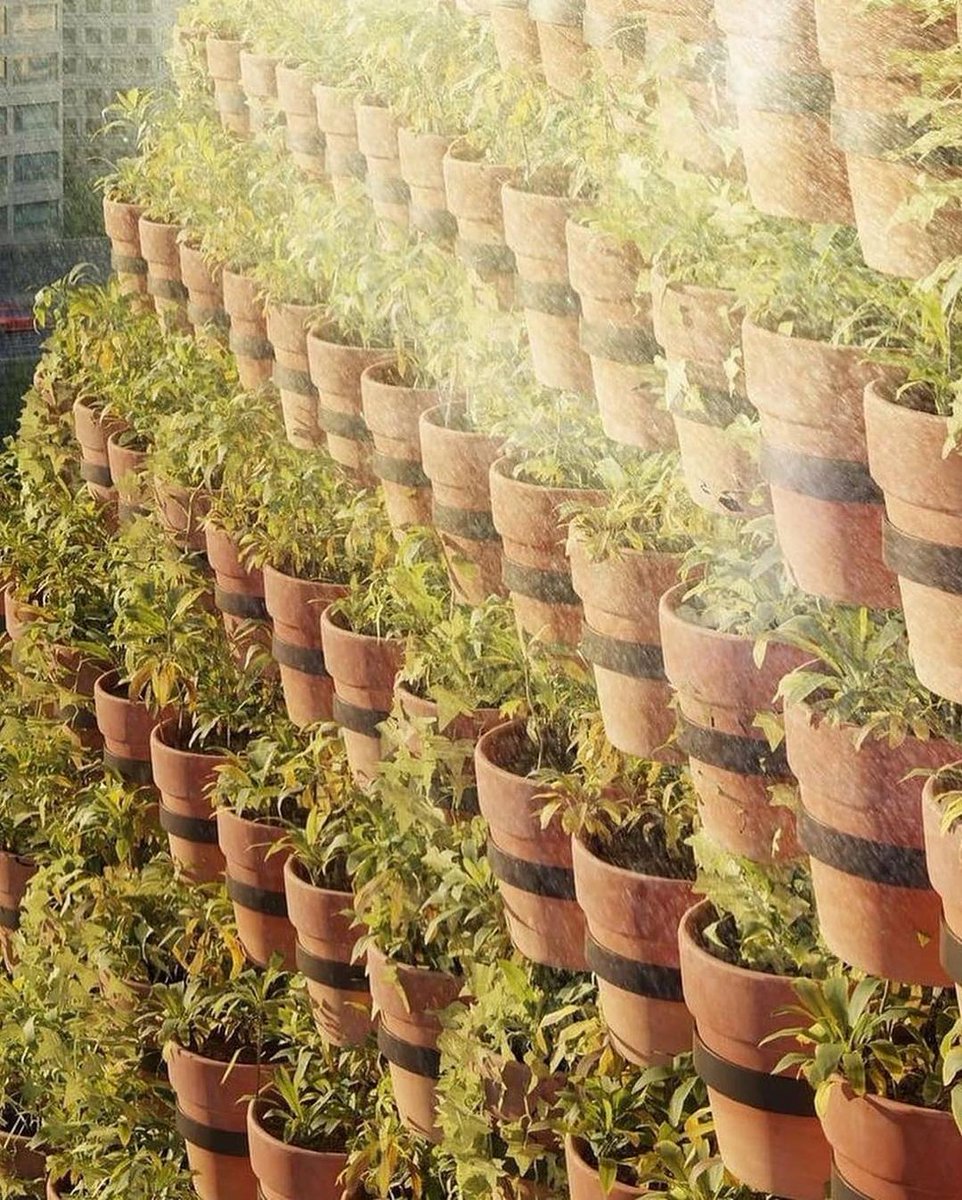 GreenGrassGrid's tweet photo. People’s Tower 🌿

The ‘people’s tower’ is a proposal for an observatory tower that focuses on the integration of nature, technology, and community participation. 11,520 potted plants form the tower’s skin.

.
#architecture #landscape #designer https://t.co/hGBWDBWr6R