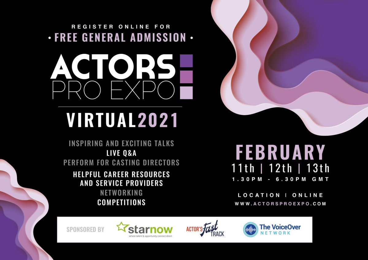 I know this will be a great one if you are an #actor and want to keep your skills sharp @ActorsProExpoUK