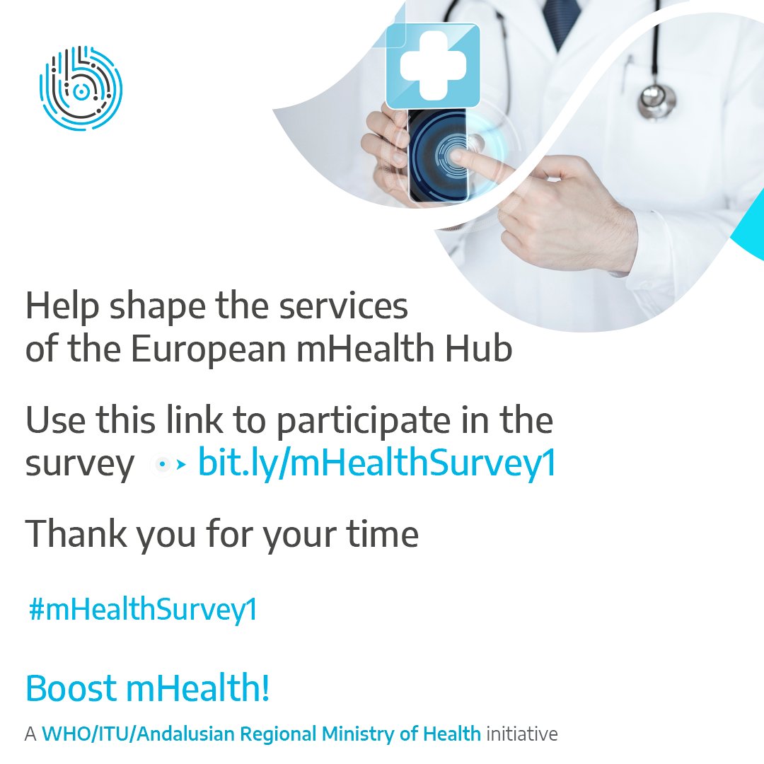 The <a href="/EUmHealthHub/">European mHealth Hub</a> is defining its features and services! Help select the best the #mHealth
community needs to advance mHealth in Europe!

Short survey: bit.ly/mHealthSurvey1
#mHealthSurvey1