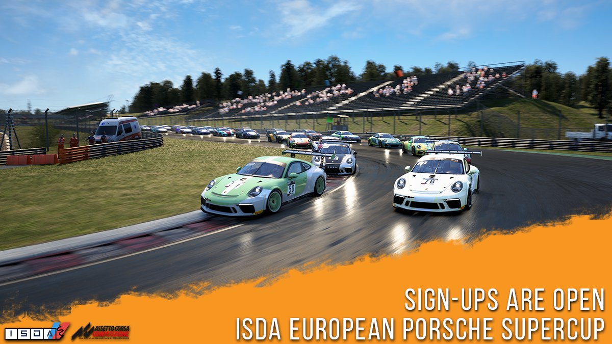 Sign-ups for Porsche Cup are open. Join us now!
isdaracing.com #isdaracing #AssettoCorsaCompetizione