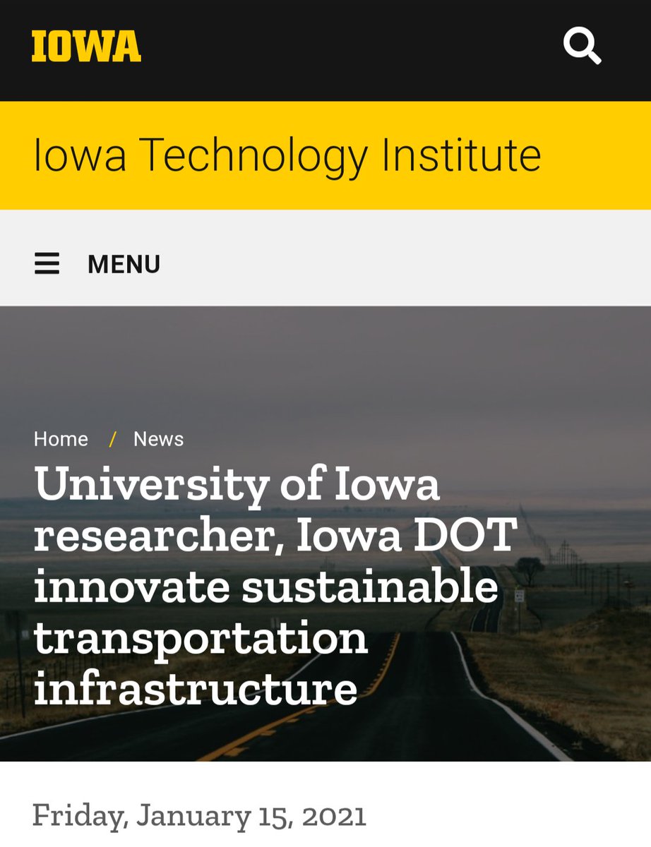 Very glad to support the implementation of sustainable transport infrastructure also beyond the ocean. Congrats Hosin David Lee
iti.uiowa.edu/news/2021/01/u…

#sustainability #pavementlcm #fromeuropetousa