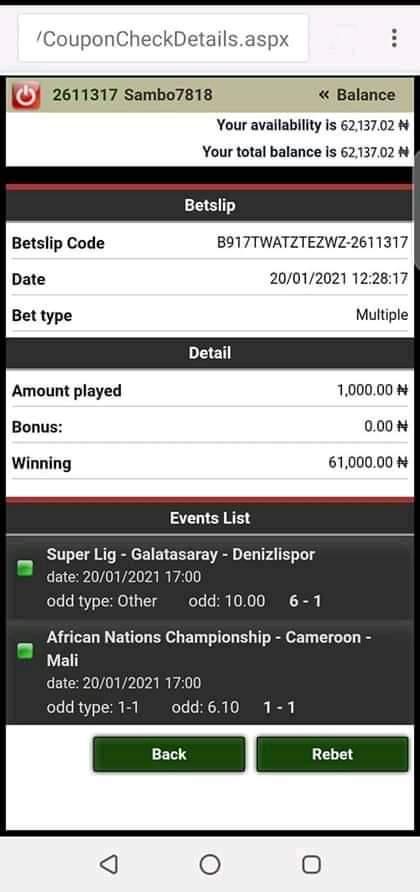 DavidsonPrisca's tweet photo. @williamsfixed_1 you are truly a genius when it comes to fixed games
May God continue to bless you and your family and keep for greatness can't wait to win again  🙌 https://t.co/XlnETRgUpZ