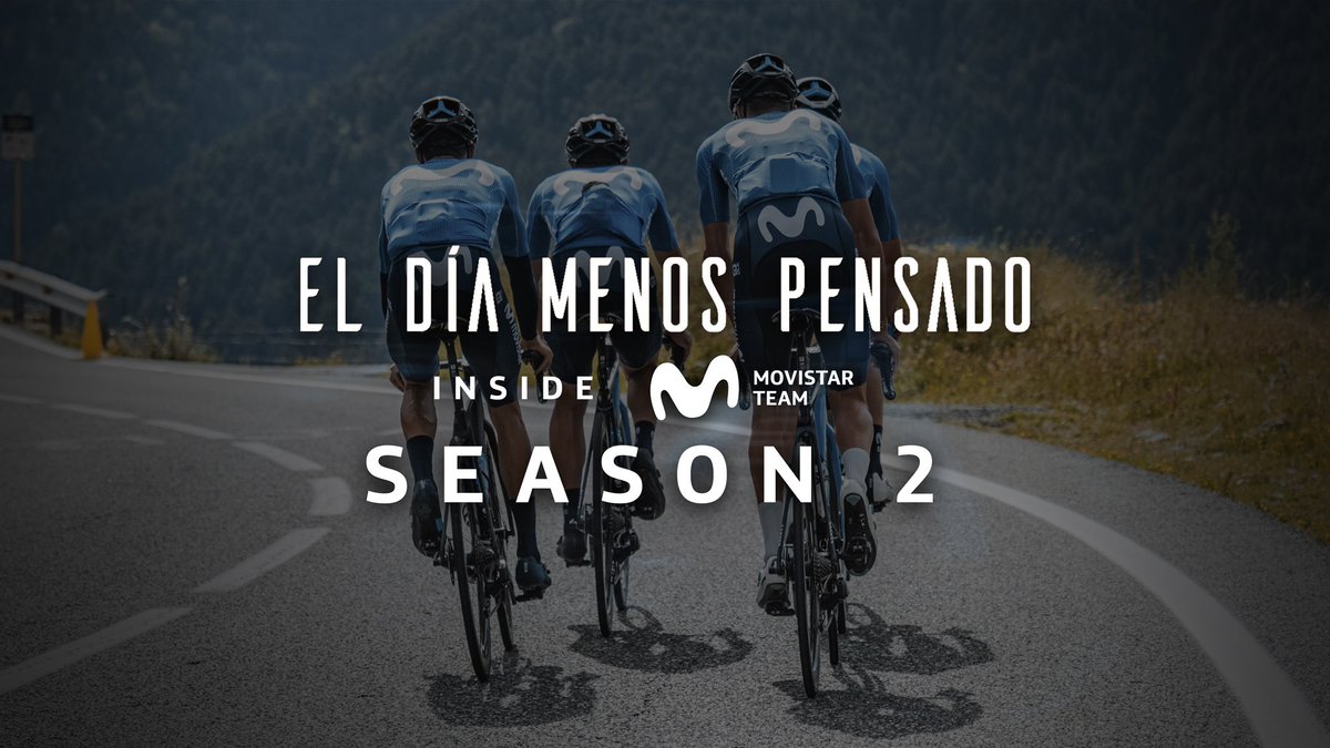 Laura_Meseguer's tweet photo. After the success of last year’s miniseries, second season for “El día menos pensado” will be on Netflix next spring🍿. An inside look to the @Movistar_Team’s last season 
#cycling https://t.co/9StW2U6uFj