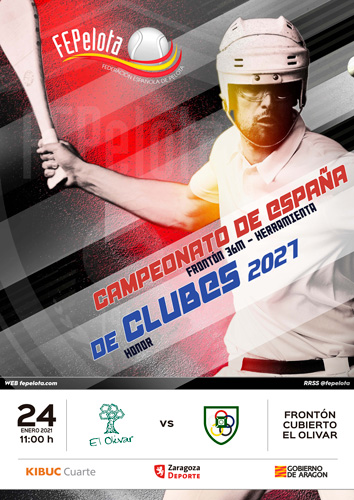 EM_ElOlivar's tweet photo. Tercera jornada del Campeonato de España de División de Honor de pelota @fepelota para los pelotaris de #ElOlivar

El Olivar vs @OberenaP

🏆División de Honor Herramienta Frontón 36m - J3
📍Frontón cubierto El Olivar
🗓Domingo 24 enero
🕚11:00h https://t.co/ROxm3bm1bZ