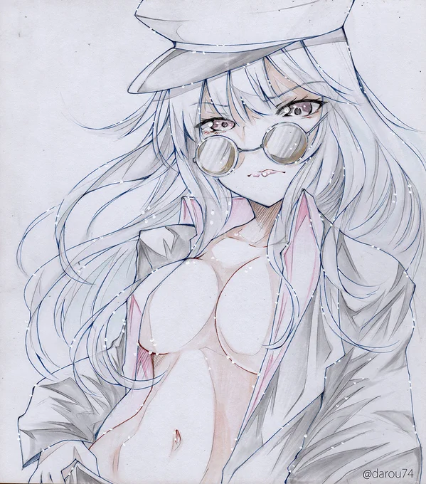スーツガールガングートさん。早速スーツの概念抜けかけてますが・・・かっこかわいいガングートさん、どうですか? 