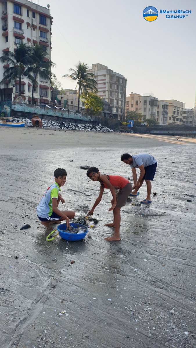 mahimbeach's tweet photo. Week 174: Our beach of beauty. Where the local community is centrestage. And cleanliness is a way of life.
#MahimBeachCleanUp #DoYourBit #CleanSocietyCleanNation #Recycle #DisposeWasteResponsibly #KoliCommunity #FishermenOfMahim @indranilsm @RabiaTewari @DighavkarKiran @mybmc https://t.co/k1PeyVrLrJ
