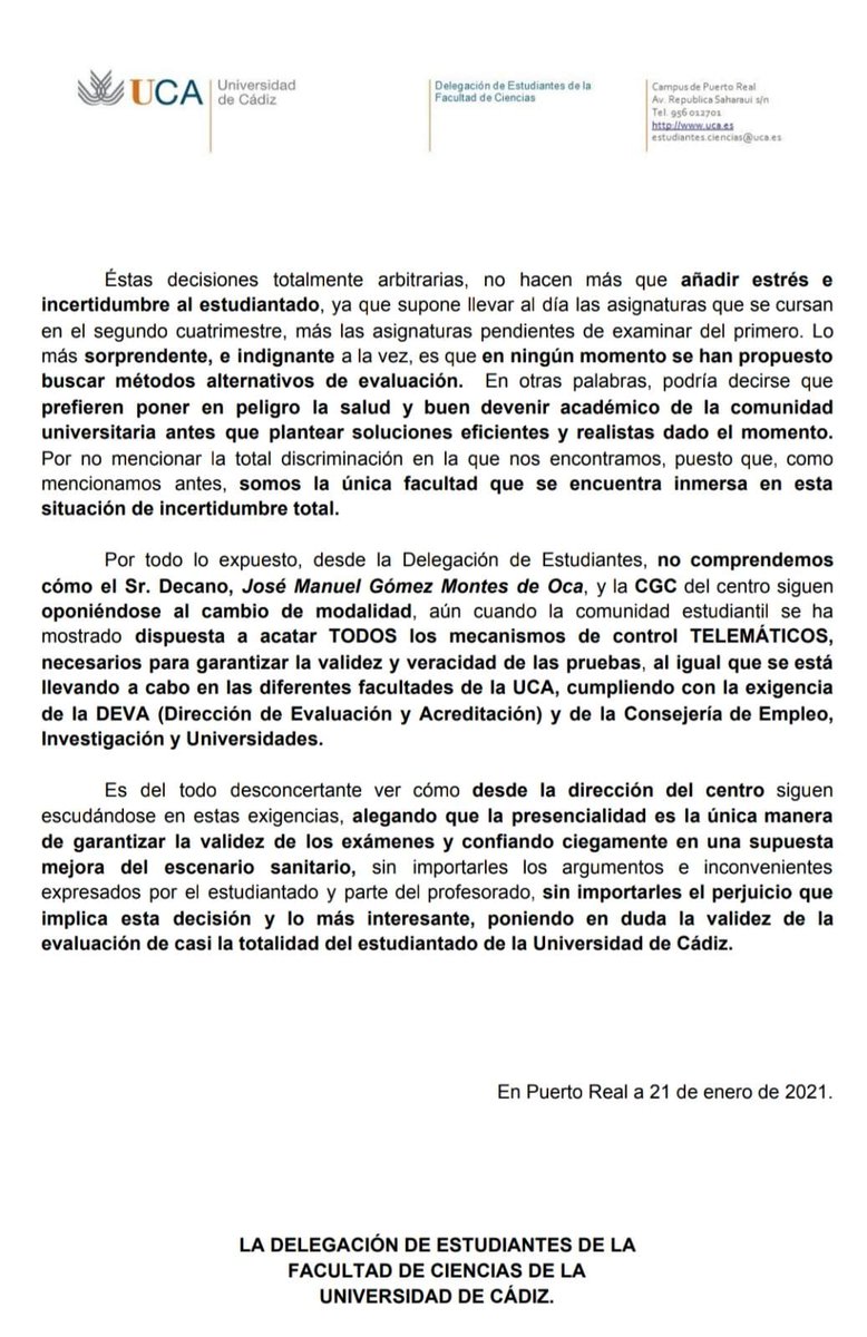 <a href="/univcadiz/">Universidad de Cádiz</a>
<a href="/FCC_UCA/">Facultad de Ciencias</a> 
<a href="/AlarmaUca/">Alarma UCA</a> 
#quieromisexamenes
#CienciasUca