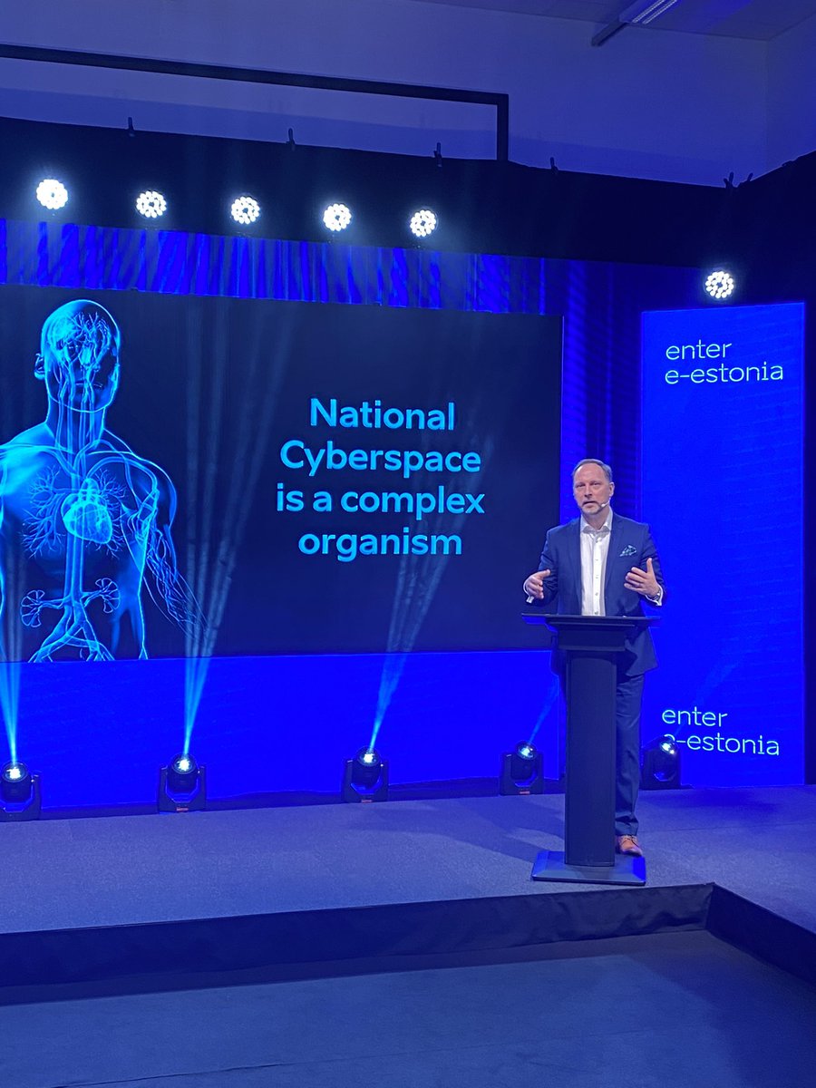 e_estonia's tweet photo. What are the challenges of national #CyberSecurity in #estonia @raulrikk says the goal is not to avoid all #cyberincidents, but to have the capability to react quickly if something happens
#eEstonia #digitaldiscussions https://t.co/nEPmFiJD3m