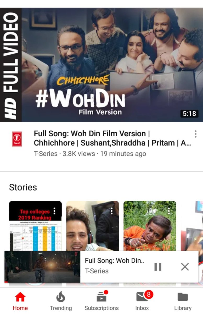 I have some screenshots of those times when his videos were trending on Youtube #SushantDay