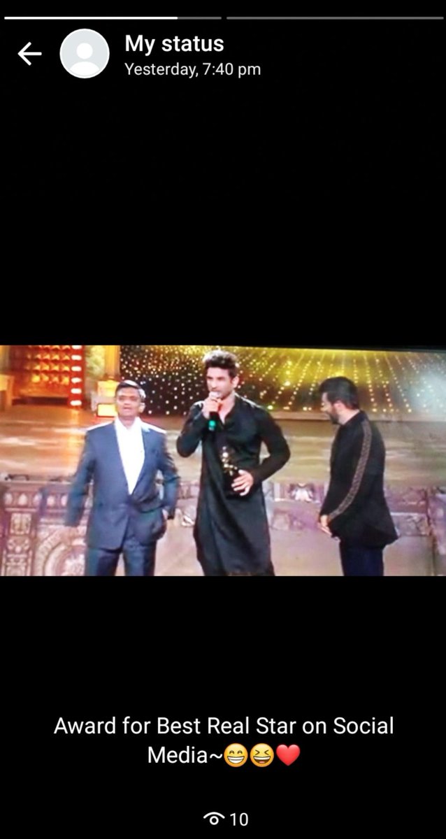 Many times out of excitement, i used to put his photos nd videos on my whatsapp status #SushantDay