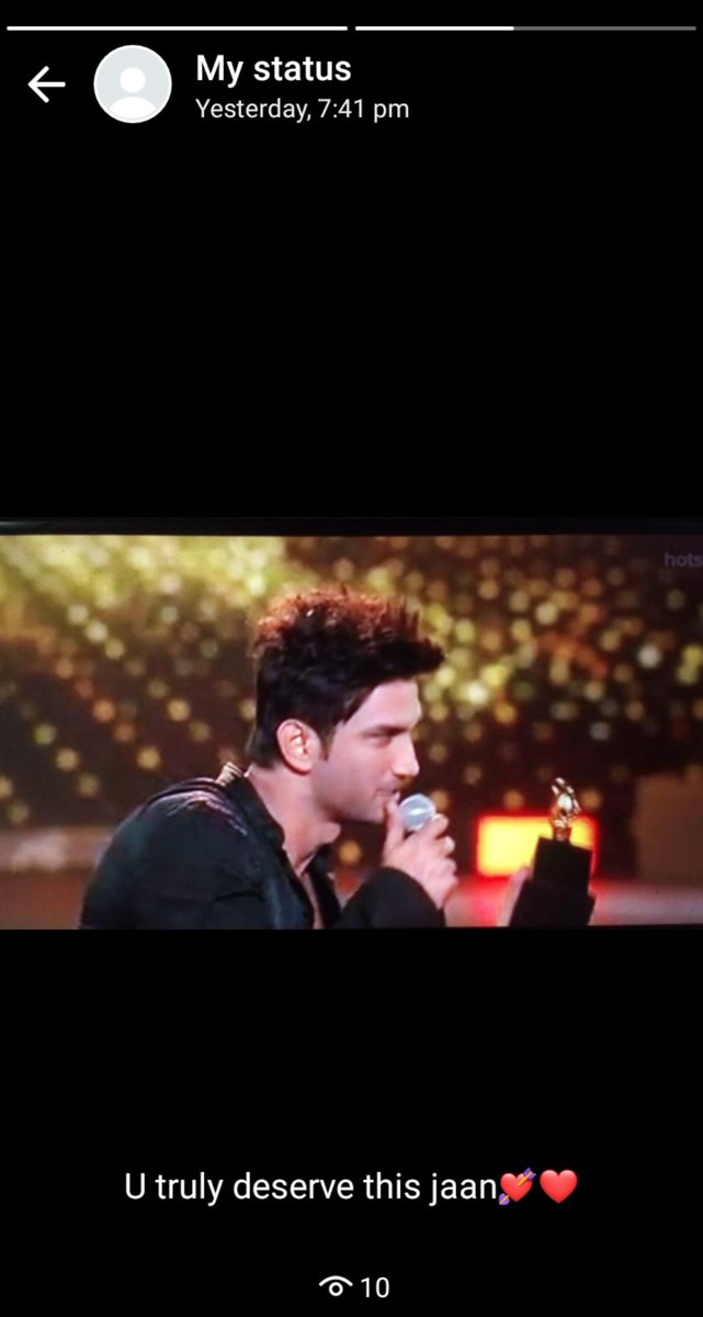 Many times out of excitement, i used to put his photos nd videos on my whatsapp status #SushantDay