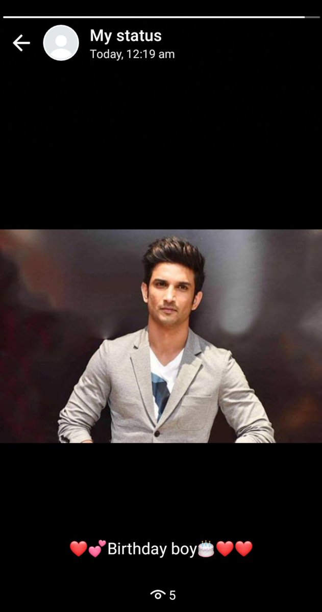 Many times out of excitement, i used to put his photos nd videos on my whatsapp status #SushantDay