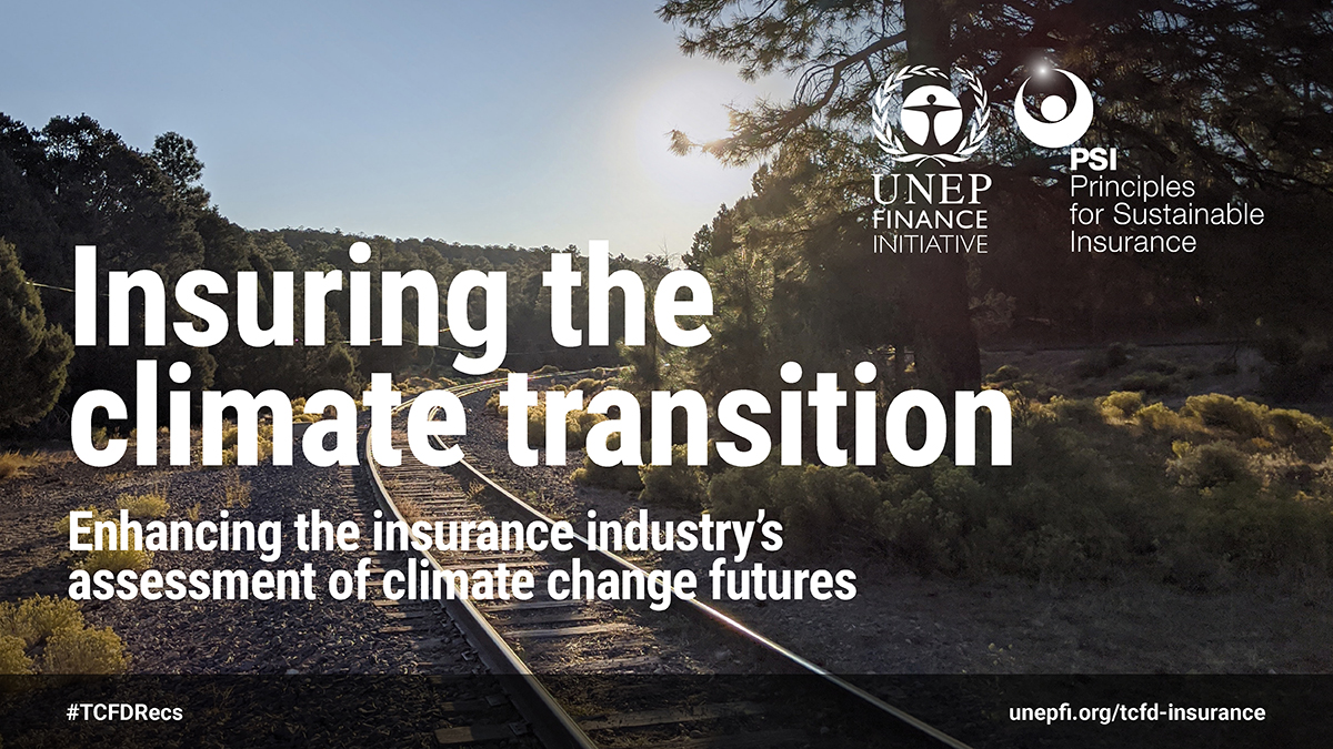 Together with @AXA_XL & over 20 leading insurers & reinsurers, we support the joint development of methodologies to identify, assess & disclose climate change-related risks & opportunities in insurance underwriting portfolios in line with the #TCFDRecs. 
➡️unepfi.org/psi/wp-content…