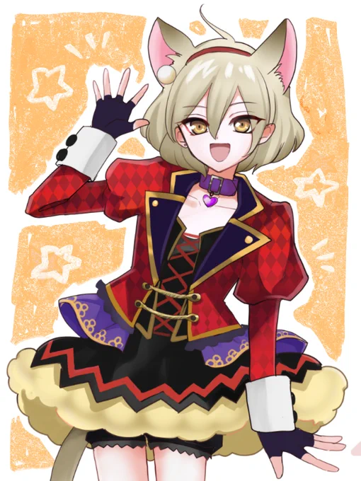 アイドル風ケモ耳ビシン君(好きなの詰込みすぎな)。ビシのアイドルデビューはず～～っと待ってる… 