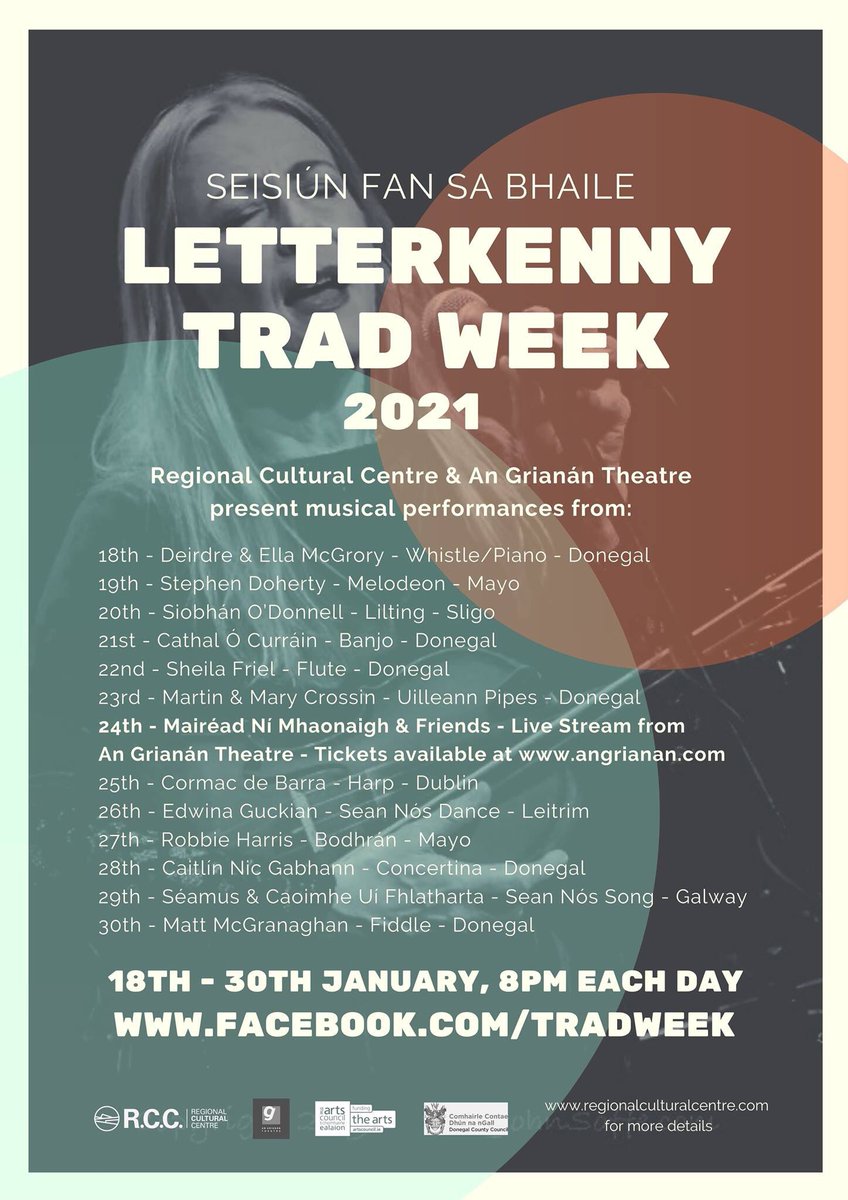 TradWeek's tweet photo. Tonight 8pm, Cathal ‘Banjo’ Ó Curráin, Seisiún Fan sa Bhaile, #tradweek2021, bigí linn! https://t.co/6v1un6U5uh #cathalbanjo #irishmusicparty #gaothdobhair Presented by @CulturalCentre @angrianan kindly supported by @donegalcouncil @angrianan #donegalarts https://t.co/BGEX0wzr8K
