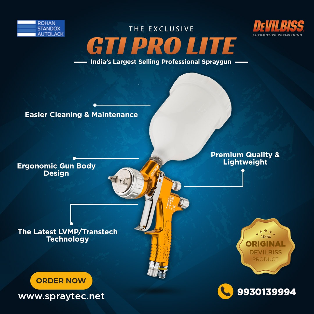 RStandox's tweet photo. India's Largest Selling Professional Spraygun - GTI Pro Lite

100% Original Devilbiss Product

📞 Call us now: +91 9930139994
🌍 Visit us now: https://t.co/kQs4oDw2Fz

#devilbiss #spraygun  #paint #painting #car #cars #carmanufacturer #painters #carshowroom #workshopmanagers https://t.co/xuQr3MmGVr