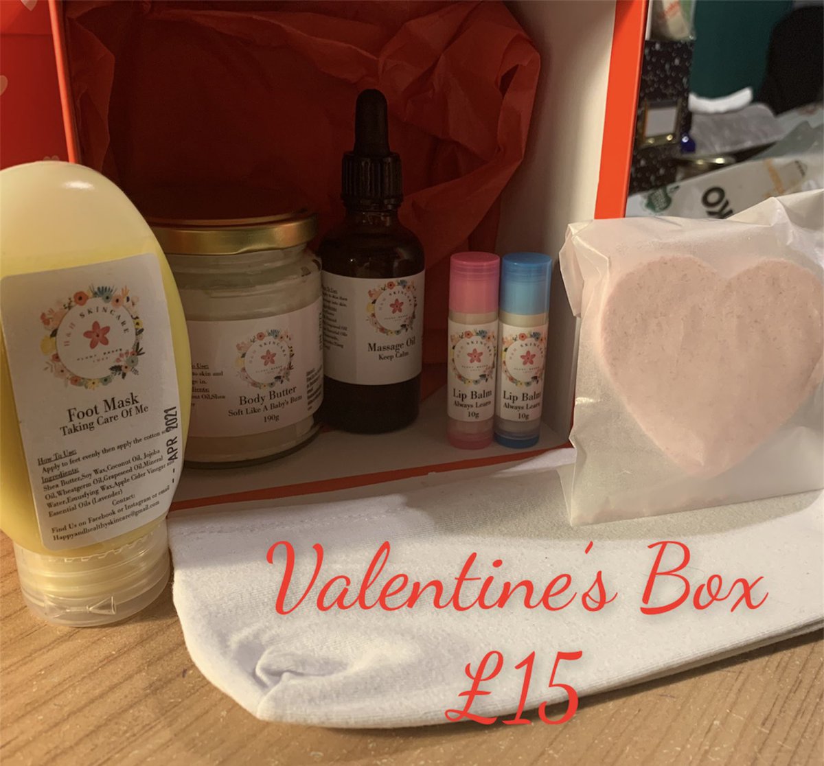 Our amazing Valentines Box is still available to up to the 11th February to make sure you get it in time.
To order message us on here or Facebook as you won’t get a deal like this nowhere else.
#skincareroutine #handcrafted #acne #dryskin #soap #vegan #sensitiveskin #skinfood