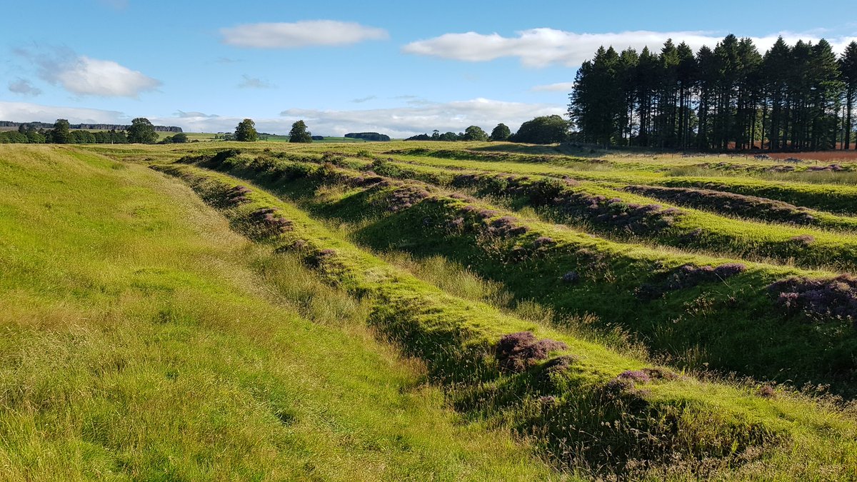 Post-Roman continuity of Ardoch being a local power centre is suggested by the construction of a medieval church in the middle of the fort, the power-continuity phenomenon being seen at similar sites in the rest of Britain and throughout the  #Roman world.  #RomanFortThursday