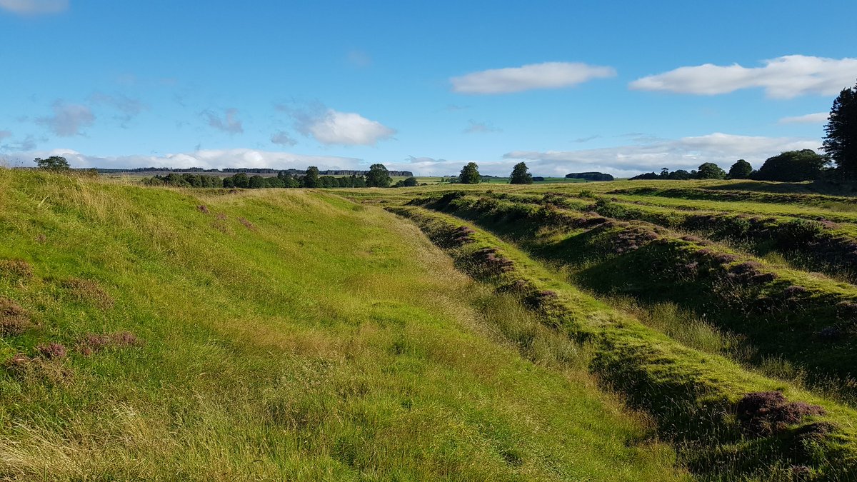 Post-Roman continuity of Ardoch being a local power centre is suggested by the construction of a medieval church in the middle of the fort, the power-continuity phenomenon being seen at similar sites in the rest of Britain and throughout the  #Roman world.  #RomanFortThursday