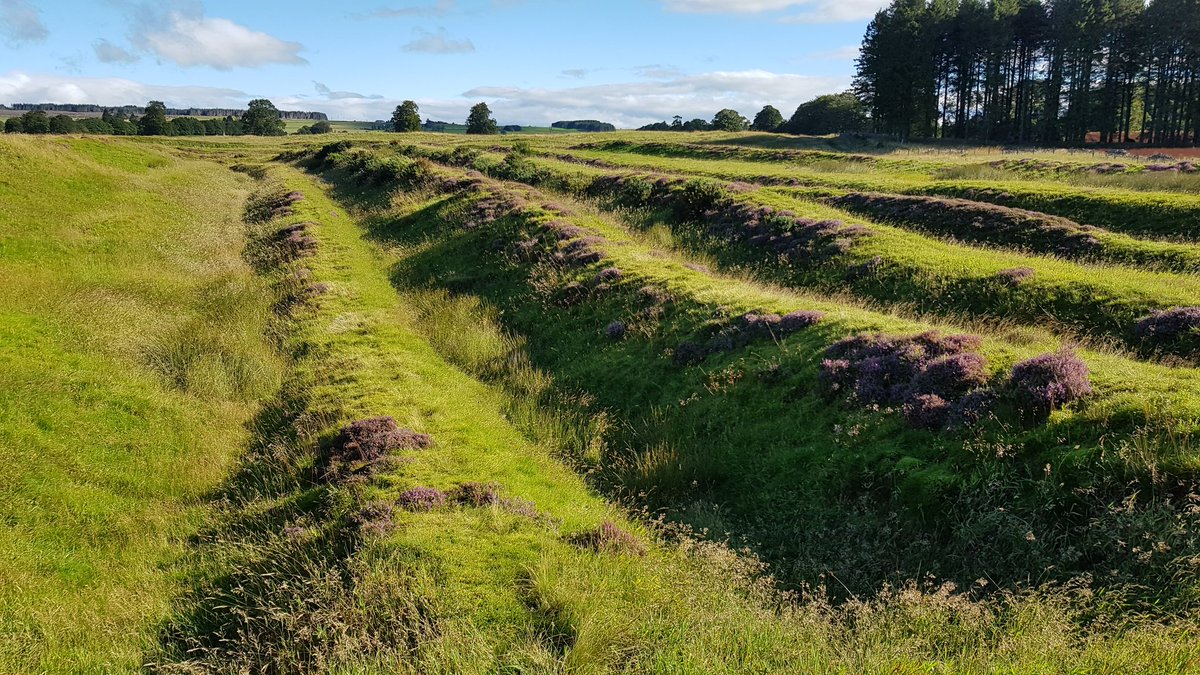 Post-Roman continuity of Ardoch being a local power centre is suggested by the construction of a medieval church in the middle of the fort, the power-continuity phenomenon being seen at similar sites in the rest of Britain and throughout the  #Roman world.  #RomanFortThursday