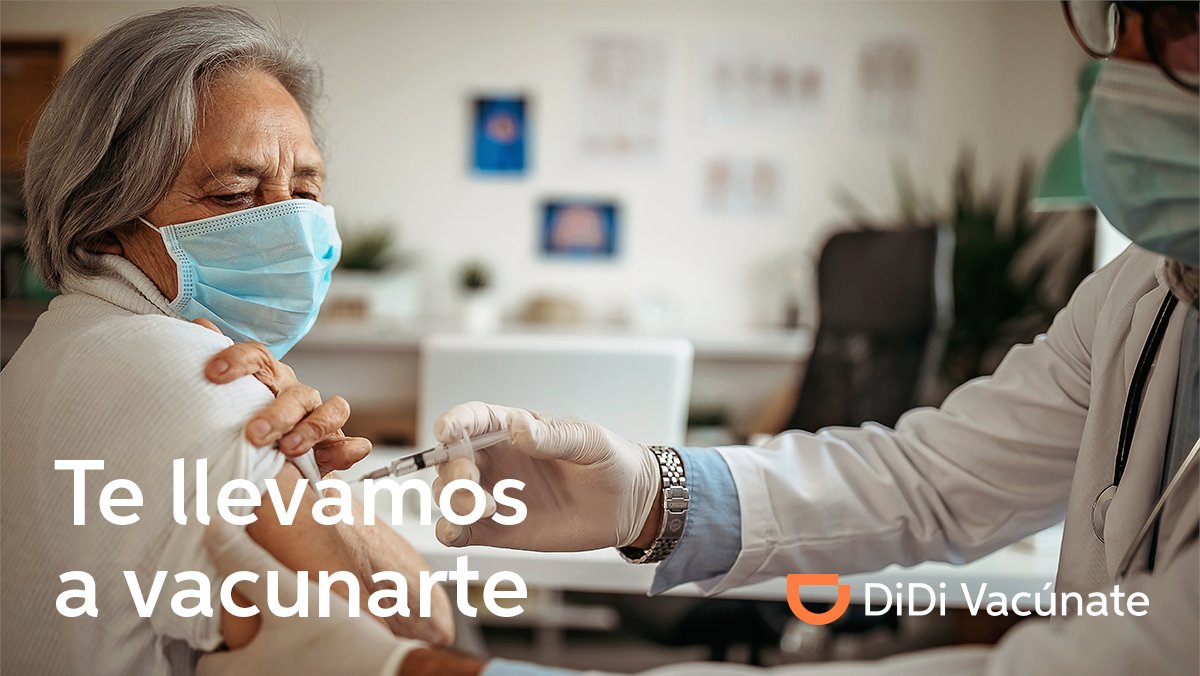 DiDi_Mexico's tweet photo. Vacúnate por quien más quieres, DiDi te apoya con el viaje al centro de vacunación 🏥🚗 

Regístrate y a un ser querido en #DiDiVacúnate para que cada uno reciba un cupón de viaje de $60 pesos cuando sean sus turnos de vacunación.

Quédate atento a tu app DiDi para más info. https://t.co/vES3lx9g4C