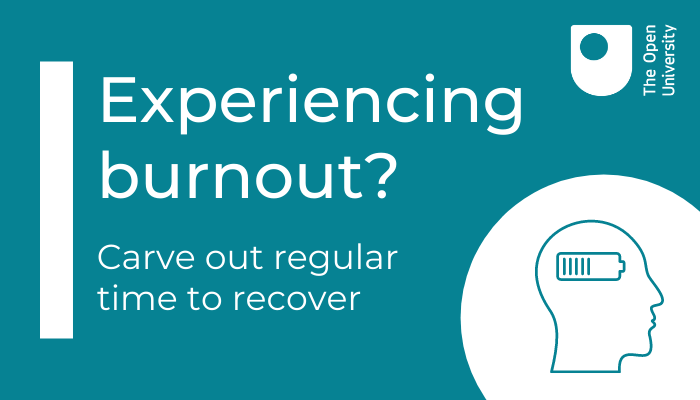 OpenUniversity's tweet photo. Could you recognise the symptoms of burnout and emotional exhaustion?
#OUacademic Rajvinder Samra explains how to notice the signs and shares tips on recovering from burnout and chronic work stress:
https://t.co/JkRm4Qc3UB https://t.co/9Mcf8xfhri