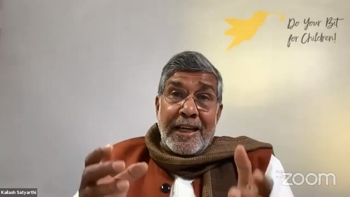 🗣️: "Poner fin al #TrabajoInfantil requiere de un mejor reparto de los recursos para implementar políticas y servicios de educación 🏫 y de protección social 💙 que realmente lleguen a cada niña y niño" - @k_satyarthi
#EndChildLabour2021 https://t.co/U8xd7zxbTZ