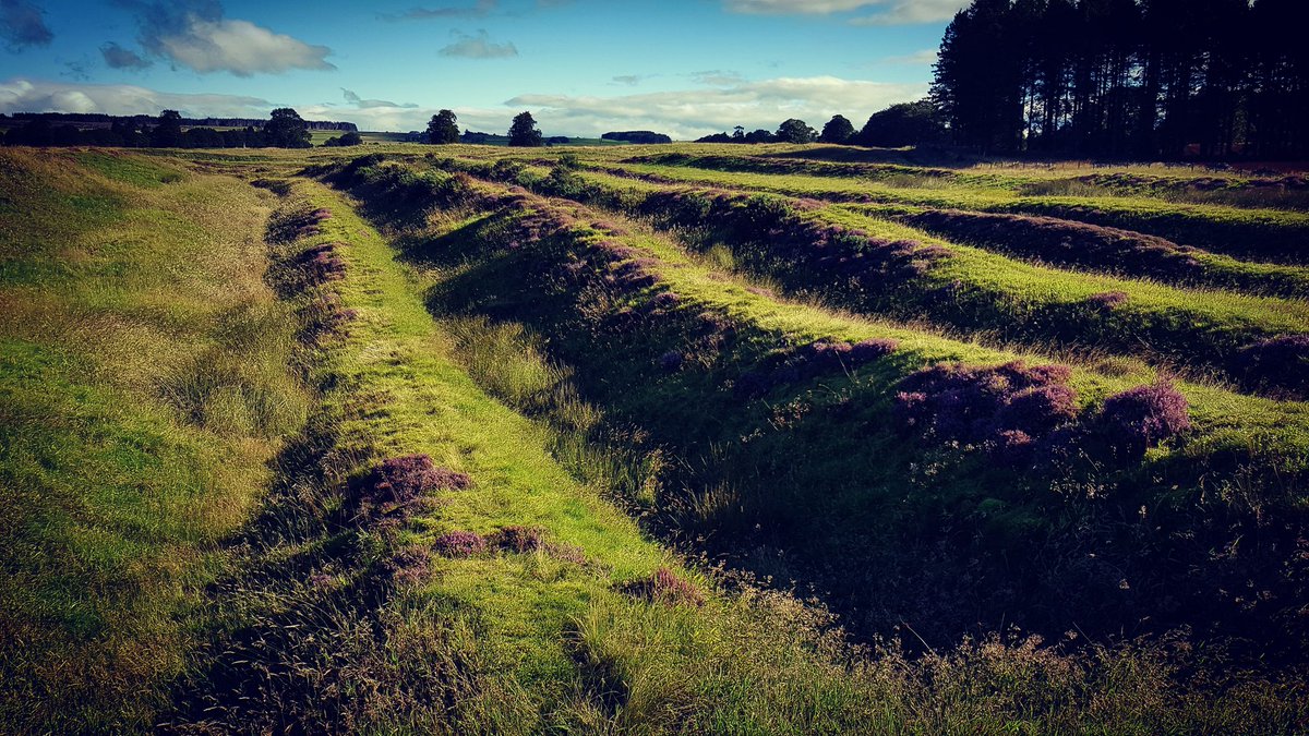on the multi-period Ardoch  #Roman fort, situated on the outskirts of Braco, Perthshire . On the Gask Ridge Roman frontier line of march, road, and fortification, this area was of huge importance to the  #Romans whenever they campaigned in  #Scotland. #RomanFortThursday