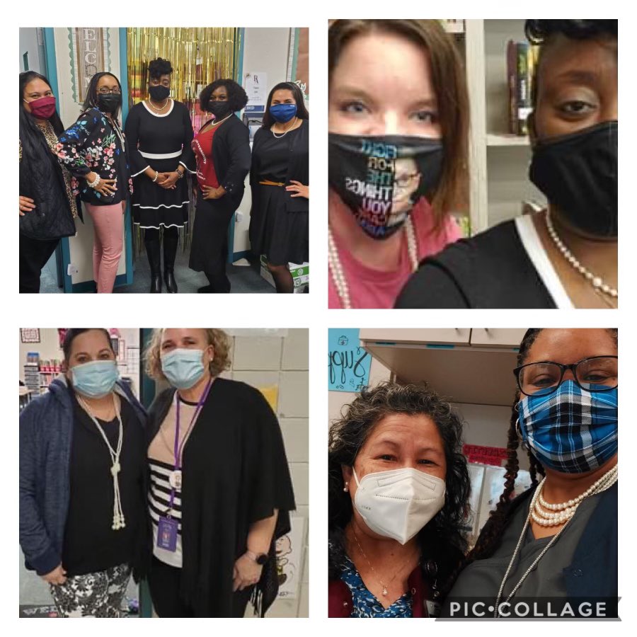 PaloAltoMS's tweet photo. In recognition of Inauguration Day yesterday, Palo Alto celebrated history being made with the first Female Vice President! #wearekisd #andstillwerise
#Girlsinpearls https://t.co/NyiDOWiHn4