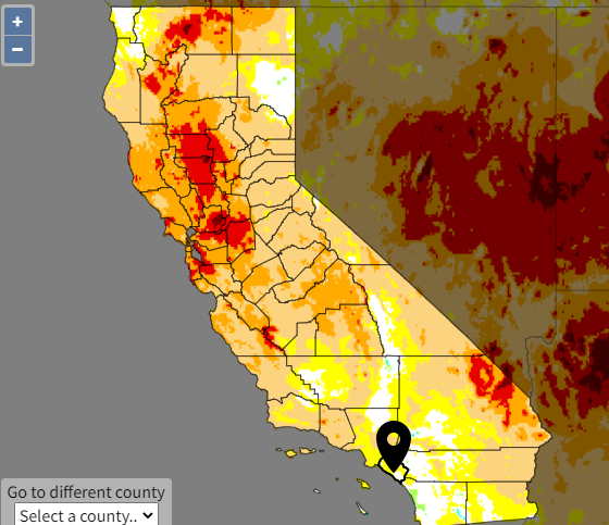 southcoastwater's tweet photo. Check out this new and improved drought tool for @NOAA. It is totally awesome! Put your zip code in for a spin! #DroughtTool https://t.co/6ajJi3VfXB https://t.co/t5w3PRbSu0