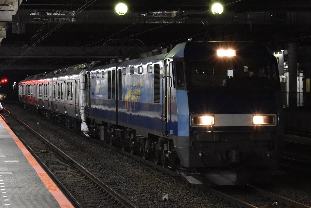 9471レ しなの鉄道SR1系 甲種輸送 EH200-15+しなの鉄道SR1系S201+S202